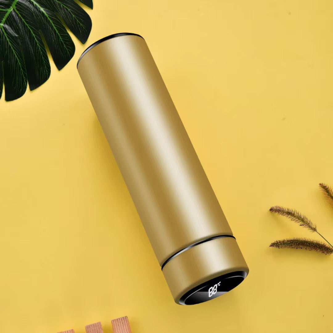 Temperature Sensor Digital Thermos, 500 Ml, Stainless Steel Water Bottle with Smart Temperature Display, Vacuum Thermos with Heat Preservation or Cold for Coffee and Tea